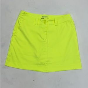 Nike neon yellow shorts skort